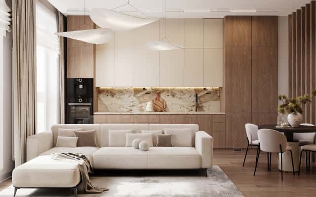 Faktury w nowoczesnym designie Inspirujący design wnętrz 2026: faktury w roli głównej w nowoczesnym stylu.