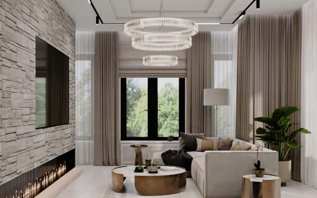 Marmurowa elegancja Jasna łazienka w neoklasycznym stylu z marmurowym wykończeniem i wyrafinowaną armaturą.