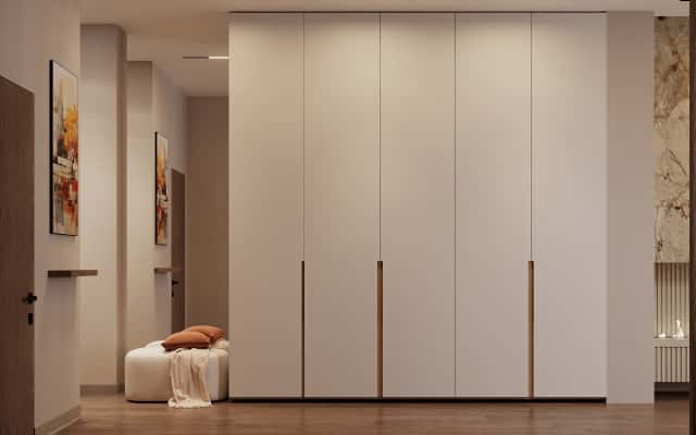 Nowoczesny dom w stylu minimalizmu z funkcjonalnym designem i wykorzystaniem naturalnych materiałów.