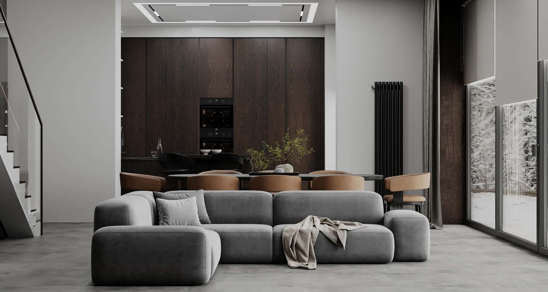 Schody z Klasą Neoklasyczne schody z kutą balustradą w eleganckim domu. Klasyczny design.