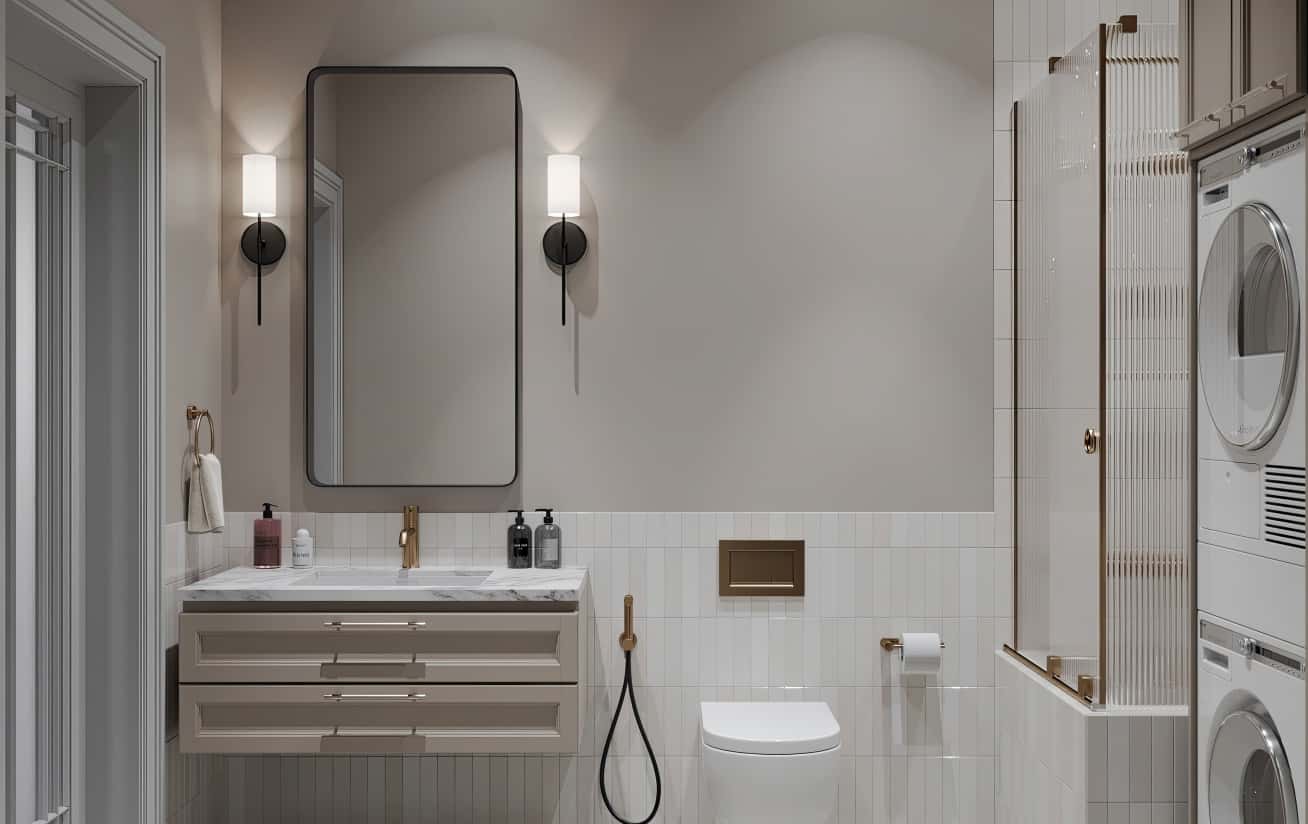 Neoklasyczna Sypialnia Elegancka sypialnia w stylu neoklasycznym z dużym łóżkiem i delikatnymi dekoracjami.