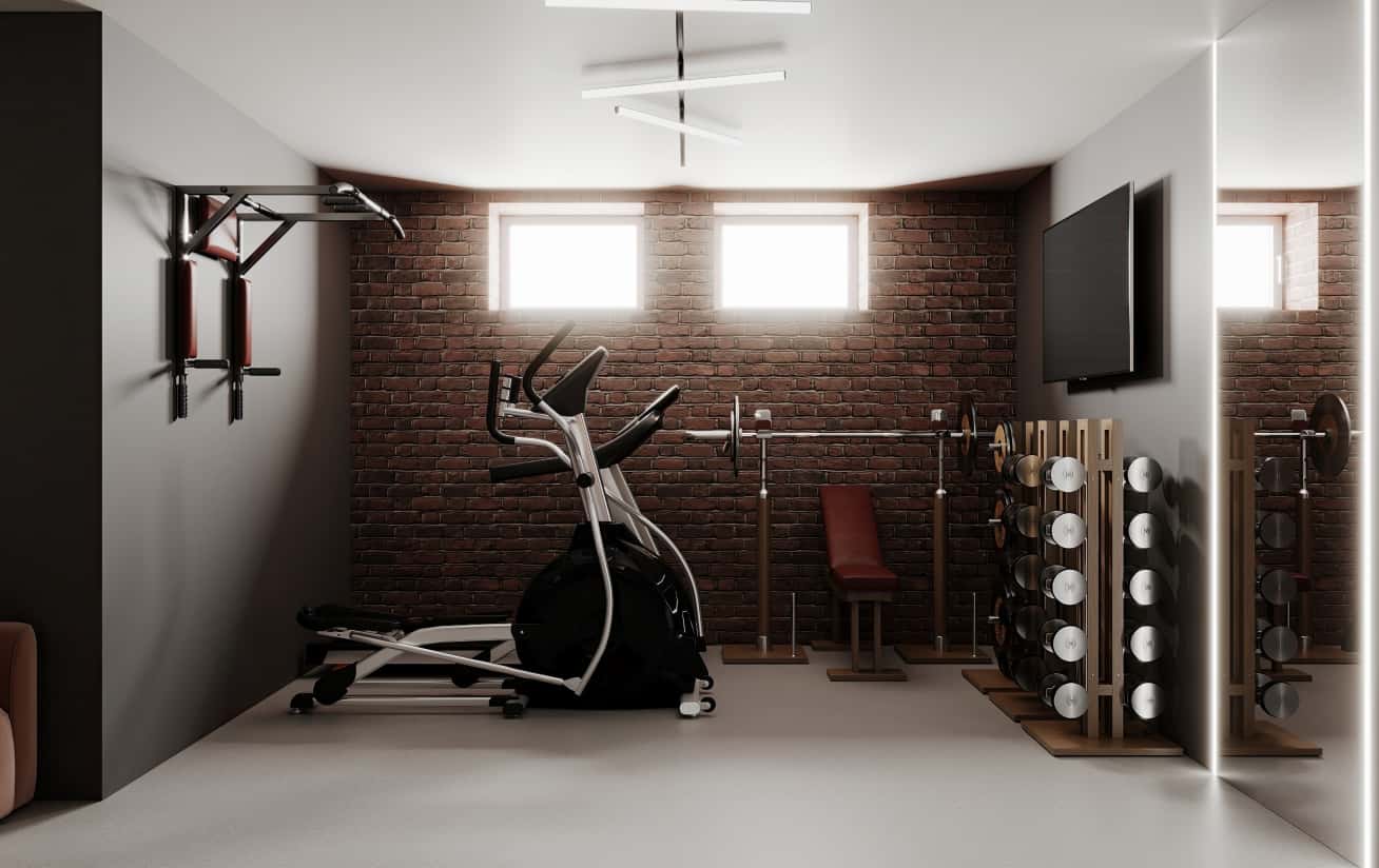 Prosty salon w stylu soft minimalizmu. Naturalne materiały w małym mieszkaniu.