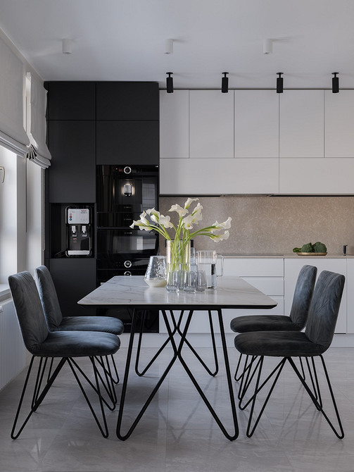 Welurowy komfort Krzesło z miękkim oparciem. Welurowa tapicerka w nowoczesnym wnętrzu.