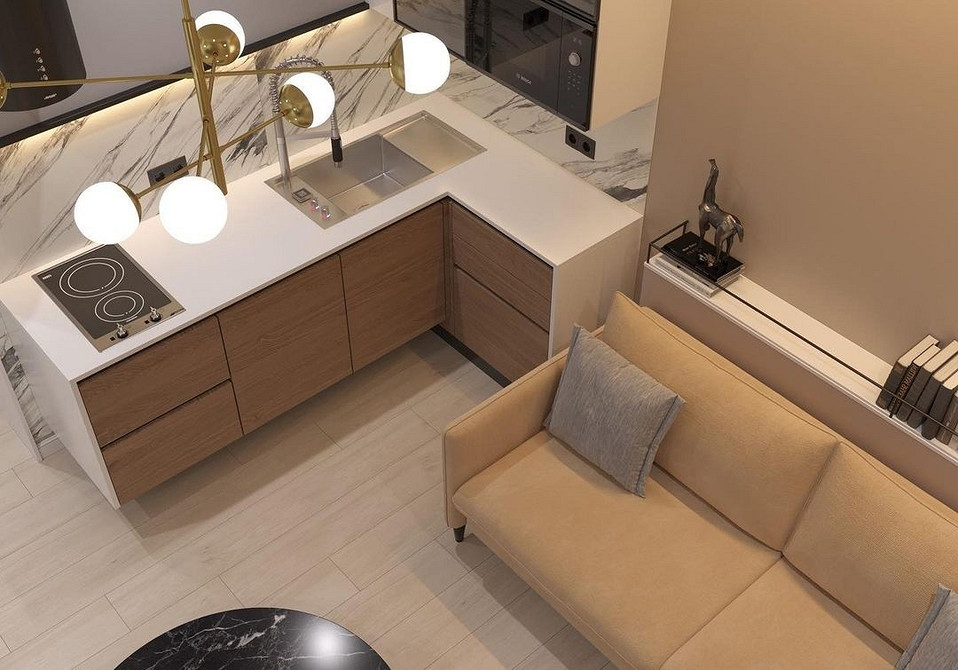 Mała kuchnia z narożnikiem - optymalne wykorzystanie przestrzeni i wygoda użytkowania.