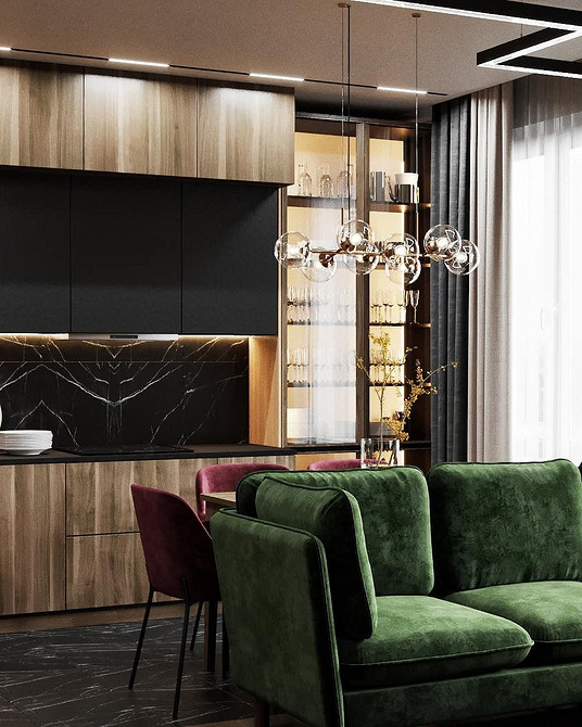 Komfortowa zieleń Komfortowa zielona kanapa, tekstylia, kolory i dekoracje w przytulnym wnętrzu.