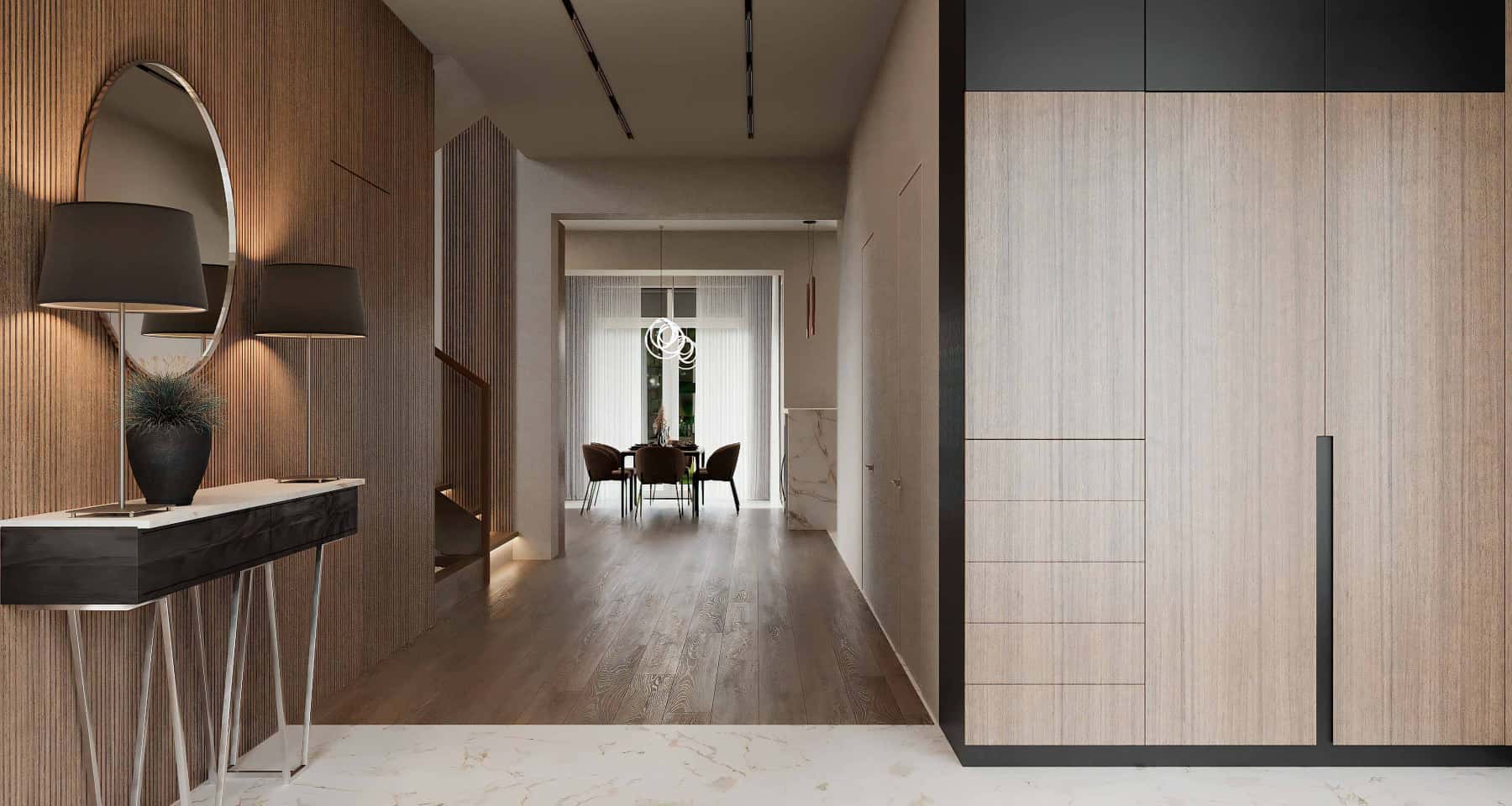 Nowoczesny dom z przeszkleniem Nowoczesny dom z przestronnym panoramicznym przeszkleniem i eleganckim designem w Polsce.