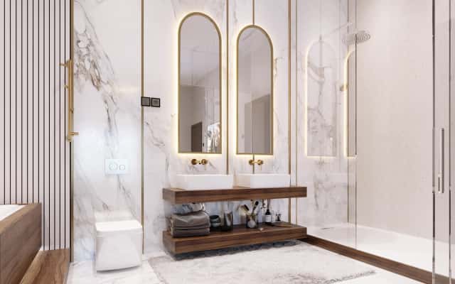 Nowoczesna elegancja wnętrza Wnętrze mieszkania w Kijowie prezentujące elitarny remont, z naciskiem na nowoczesny i stylowy design.