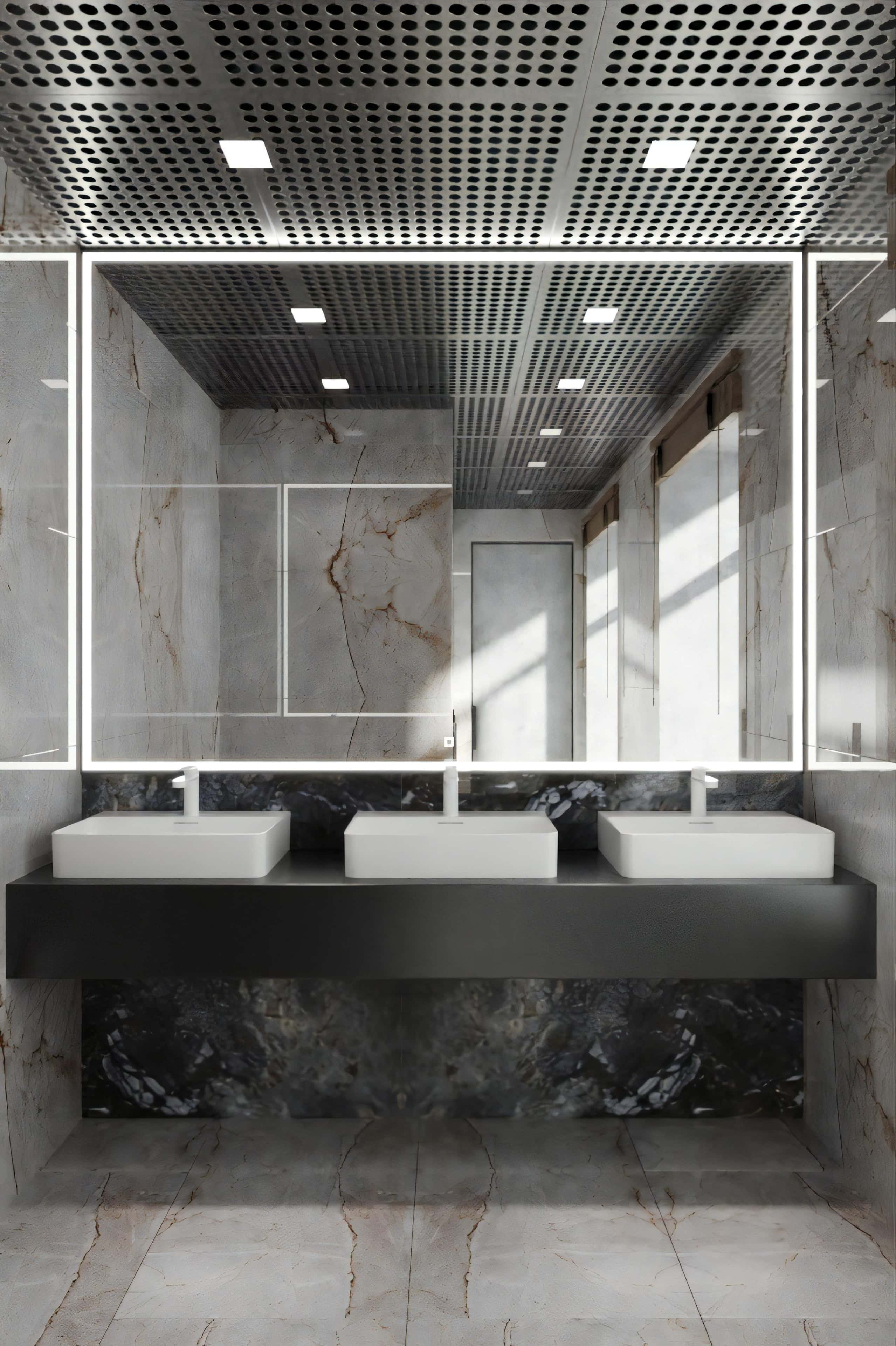 Remont biura 2026: nowoczesny design z użyciem naturalnych materiałów wykończeniowych.