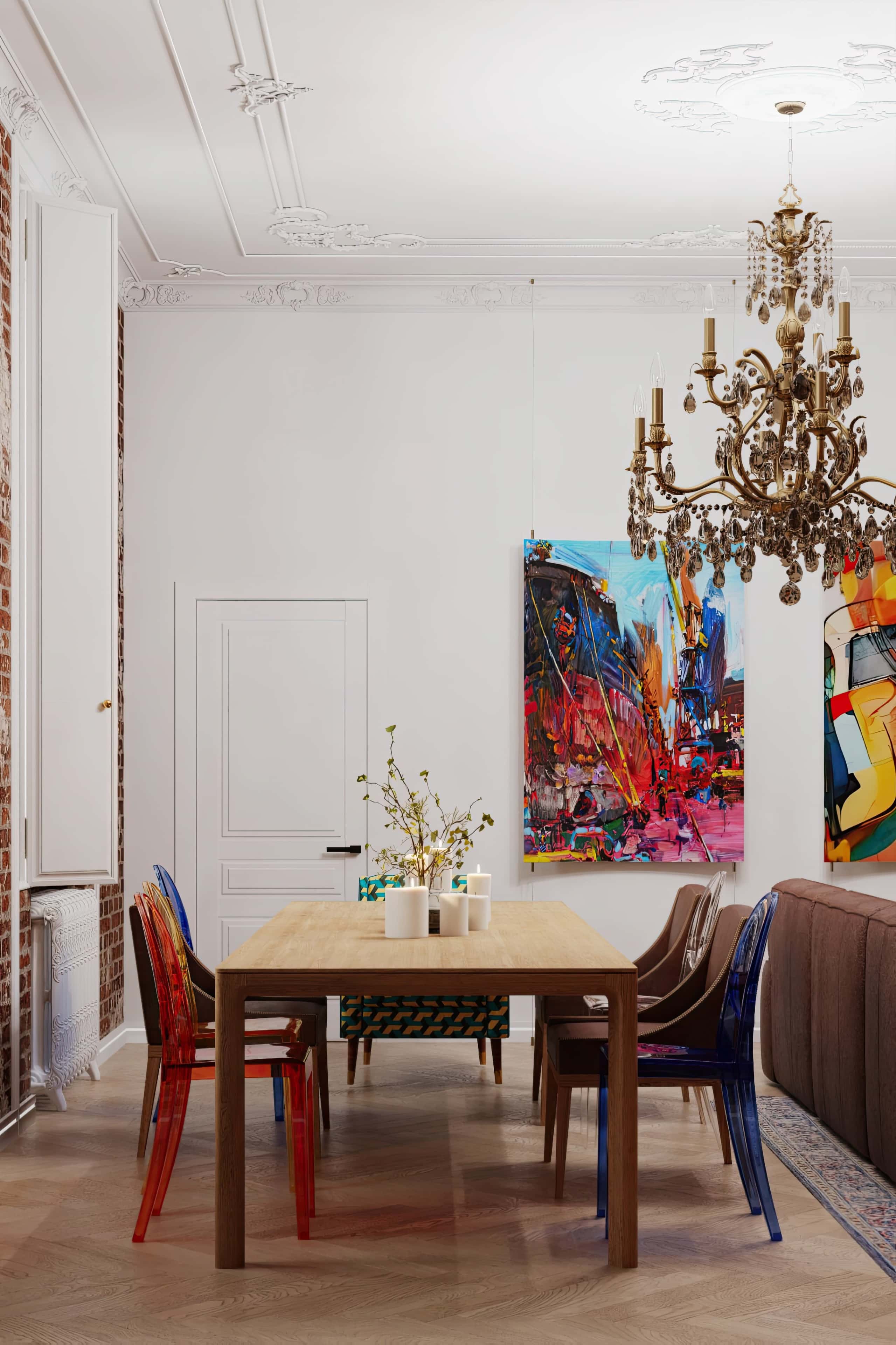 Pokój dziecka 2026 Jasny pokój dziecka 2026: eklektyczny styl z kolorowymi zabawkami i dekoracjami na ścianach.