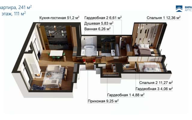 Pokój dziecięcy z kolorowymi akcentami i funkcjonalnym biurkiem w Kijowie.