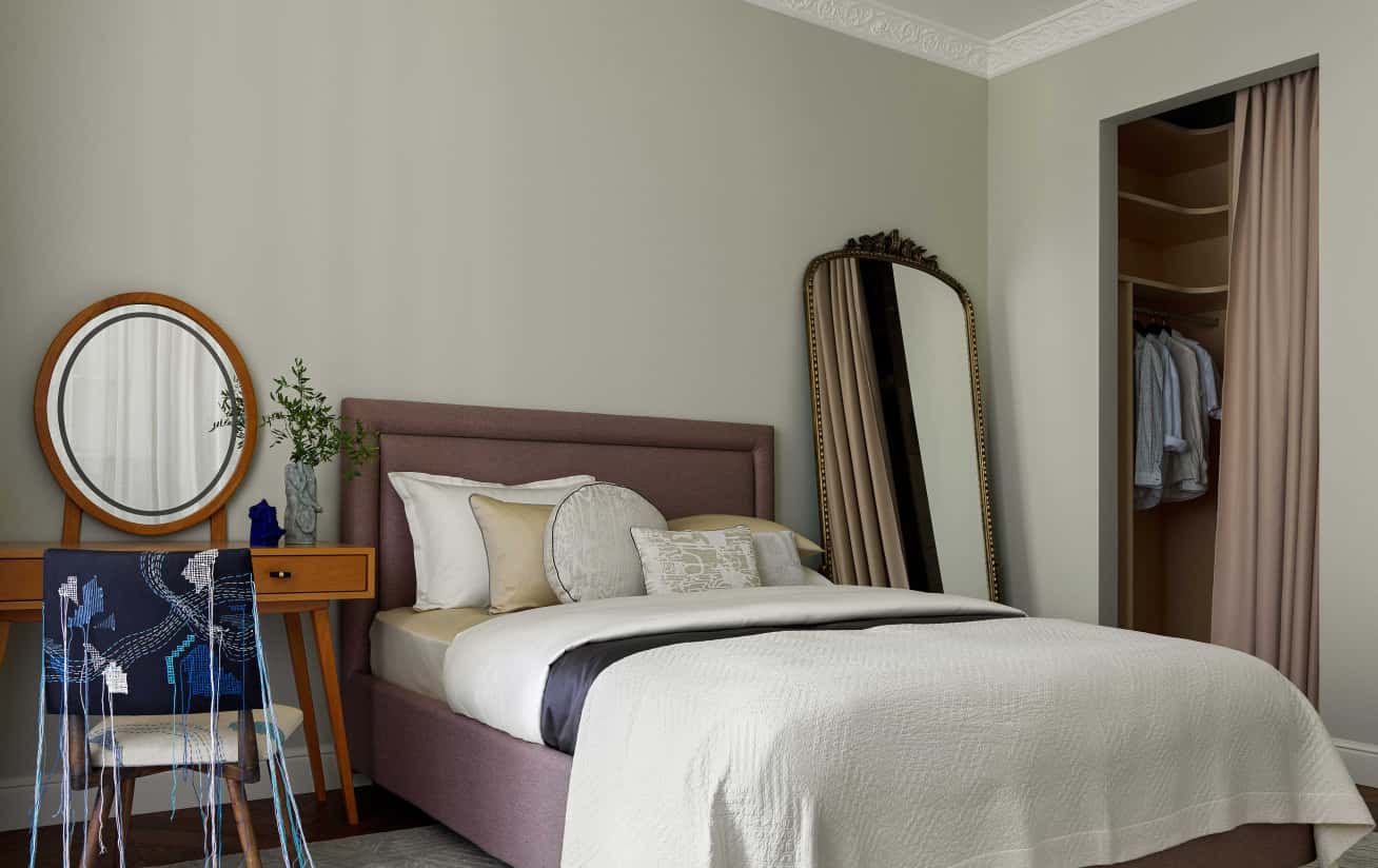 Elegancki detal dekoracyjny w stylu nowoczesnej klasyki po remoncie mieszkania.