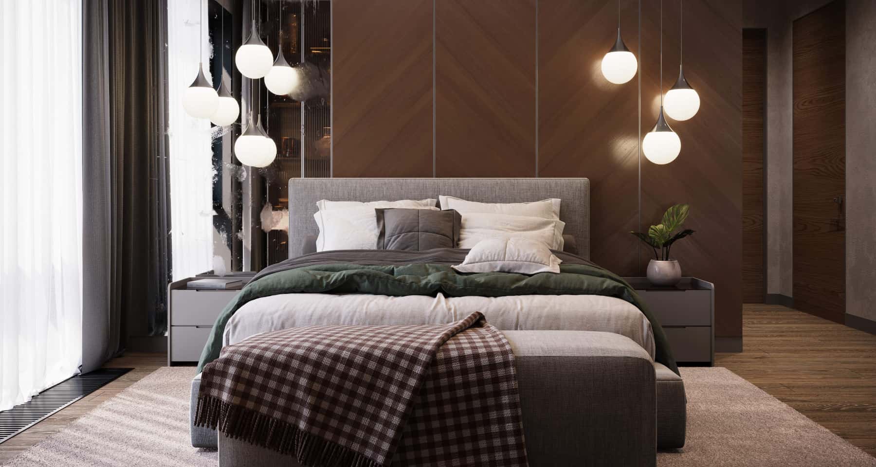 Surowe betonowe ściany w mieszkaniu przed remontem - inspiracje aranżacyjne.