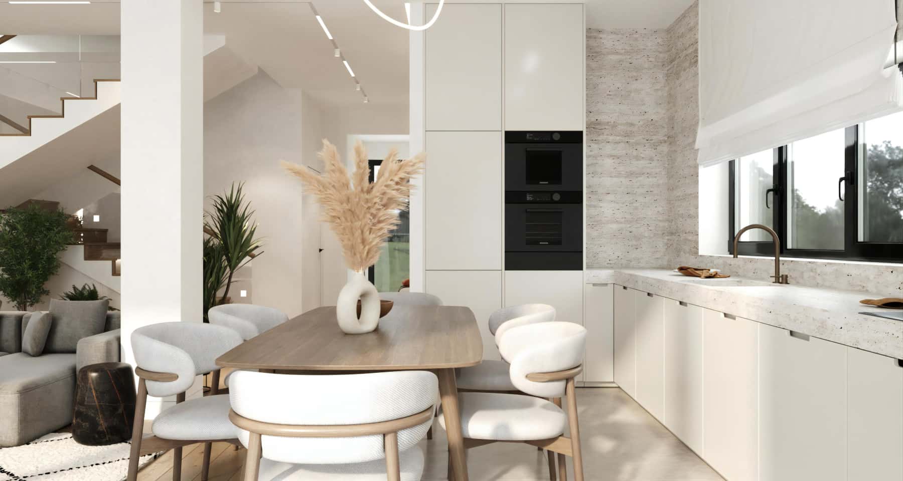 Skandynawski design 2026: funkcjonalne meble, jasne kolory i proste formy w salonie.