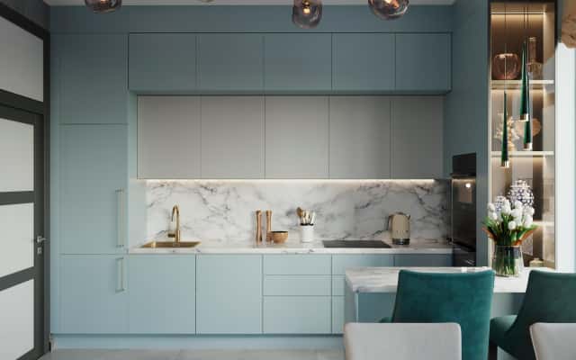 Projekt wnętrza 4-pokojowego mieszkania: funkcjonalne rozwiązania i estetyczny design.