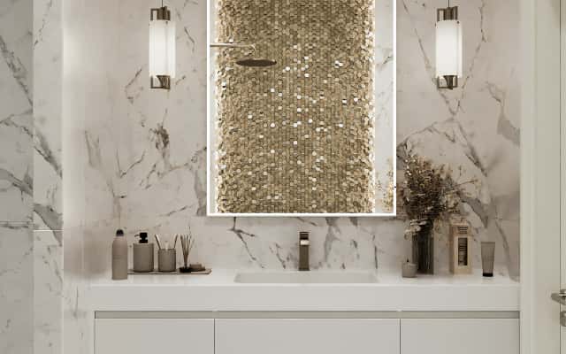 Elegancka aranżacja 4-pokojowego mieszkania z wykorzystaniem stonowanej kolorystyki i minimalistycznych mebli.