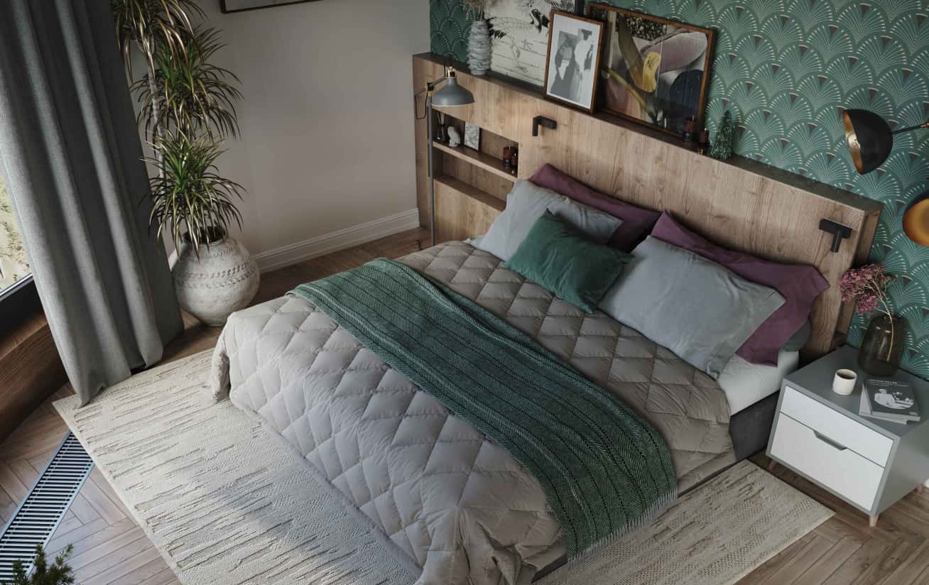 Nowoczesne projektowanie wnętrz 4-pokojowego mieszkania z minimalistycznym wystrojem i naturalnym światłem.