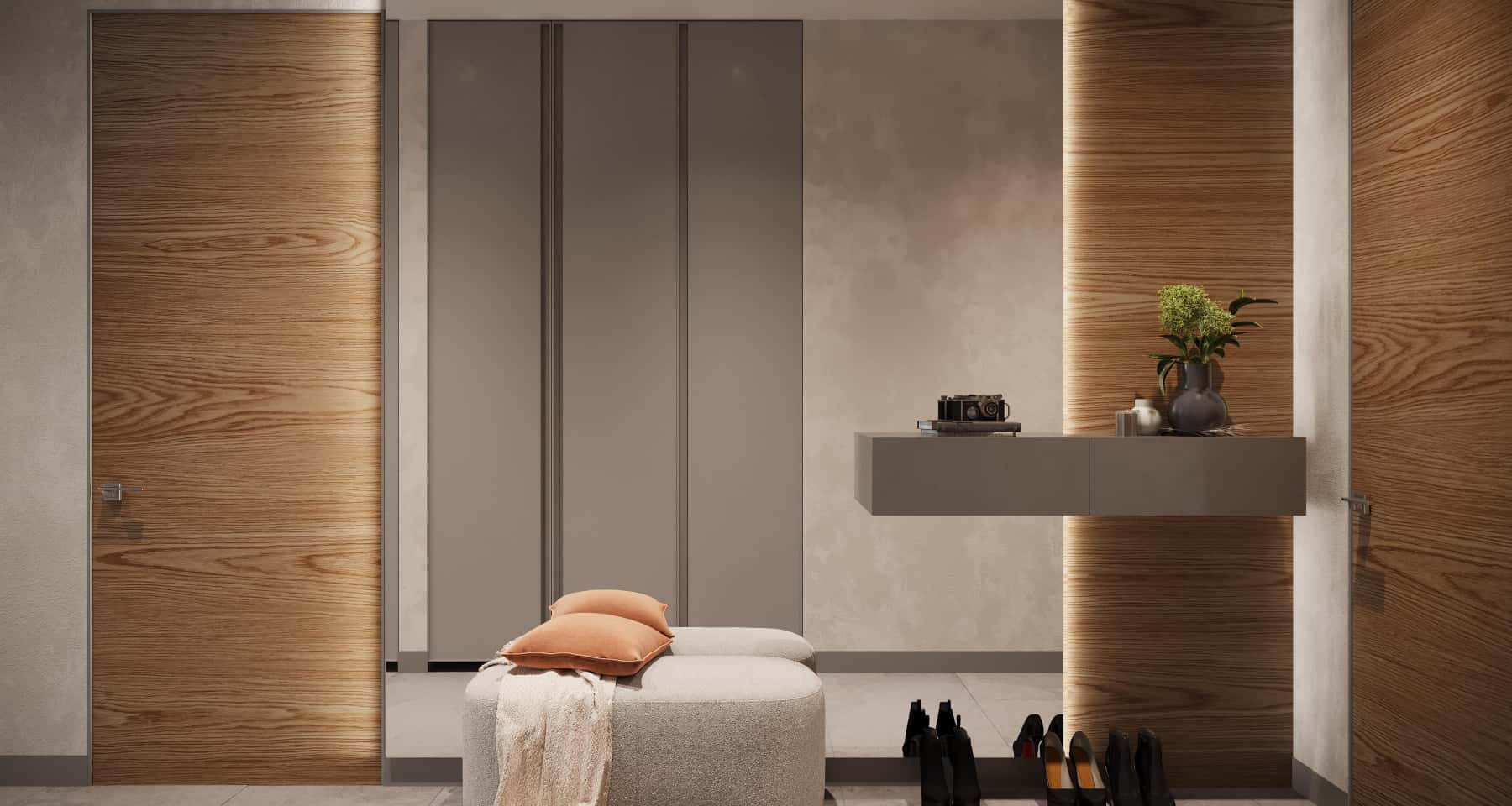 4-pokojowe mieszkanie: przestronny salon z wygodną sofą i telewizorem