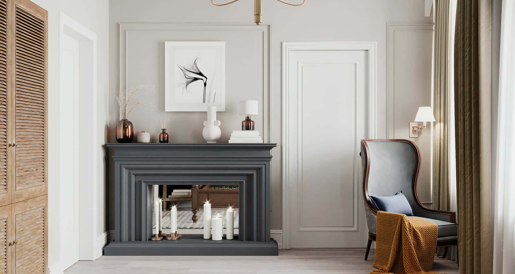 Wnętrze nowoczesnego domu 2026 z akcentami naturalnych materiałów i minimalizmu.