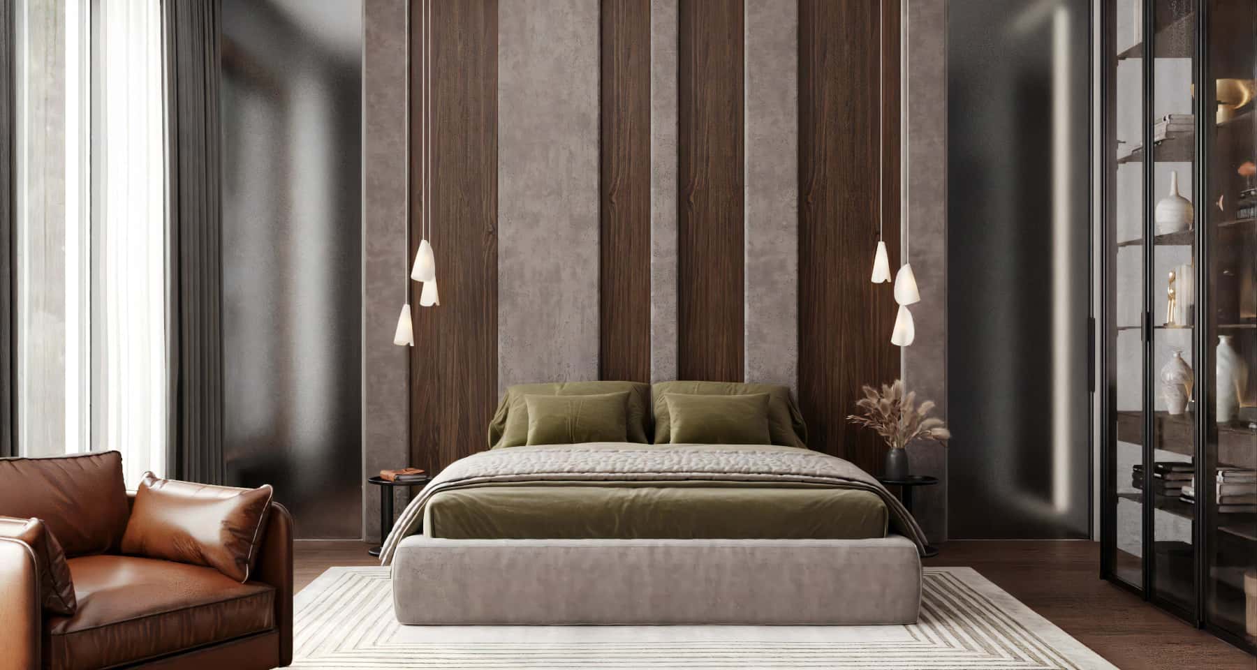 Projekt domu w stylu nowoczesnym 2026: minimalistyczna kuchnia z wyspą i naturalnymi materiałami.