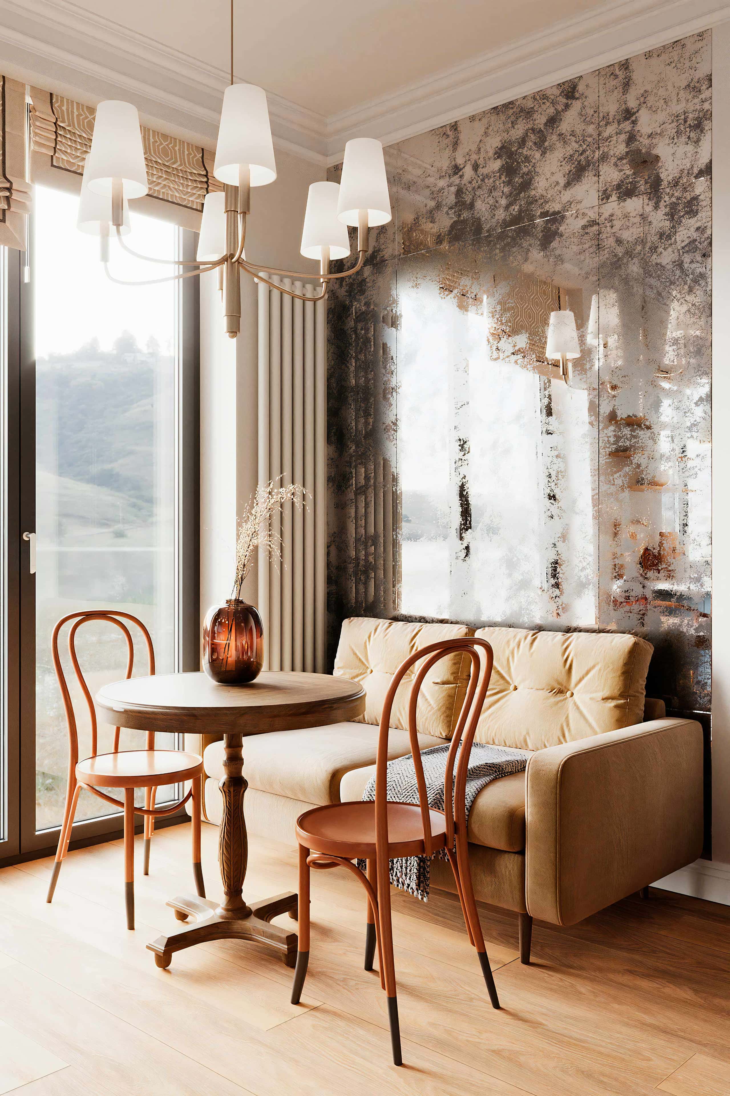 Nowoczesny dom 2026: przestrzeń wypełniona naturalnym światłem dzięki dużym oknom.