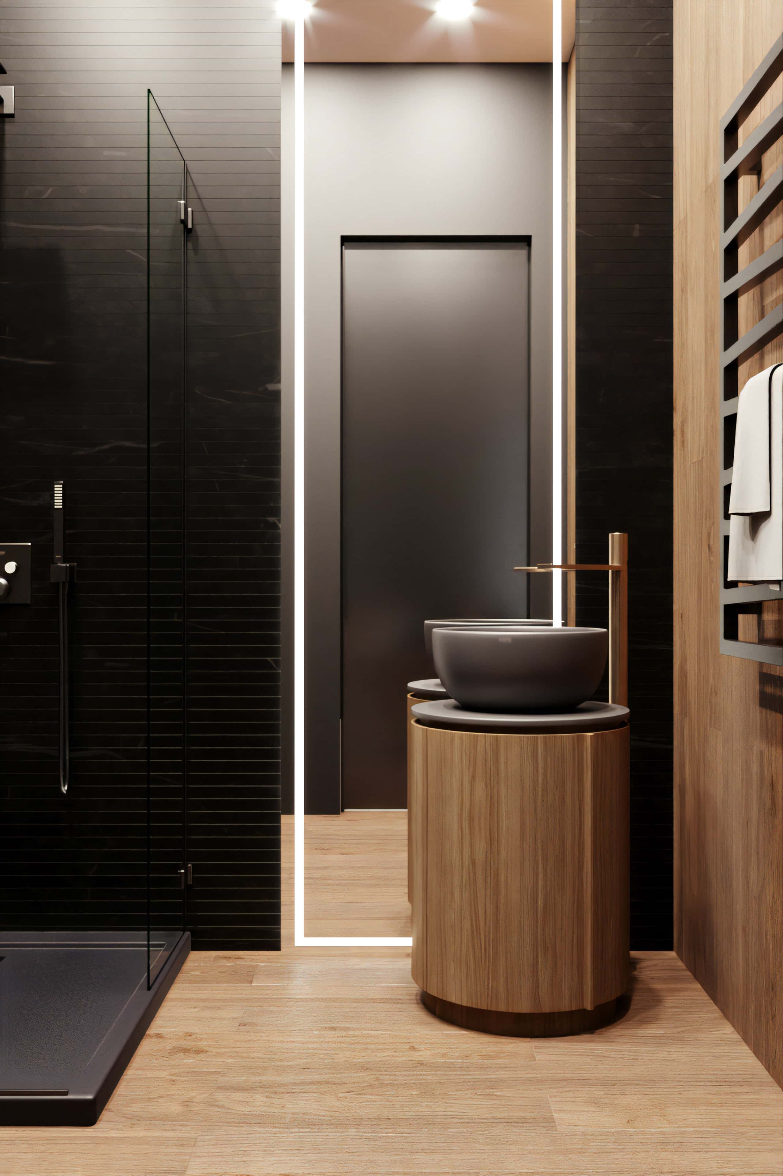 Detale wnętrza w ciemnych tonacjach: wazony, świece, dekoracje w domu 2026.