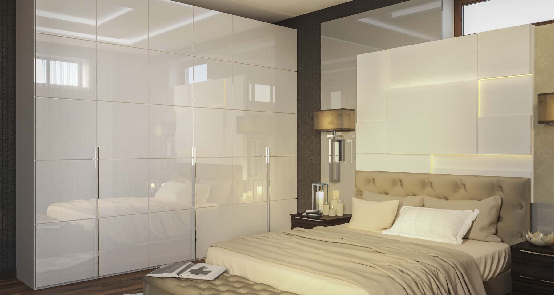 Stylowe beżowe wnętrze domu 2026 z wykorzystaniem naturalnych materiałów w małej przestrzeni.