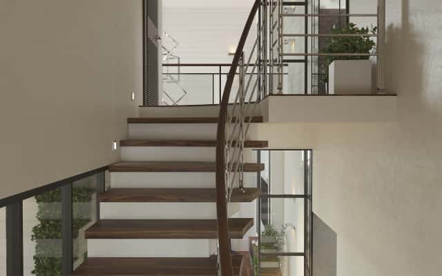 Aranżacja beżowego wnętrza domu w 2026 roku z elementami stylu neoklasycznego.