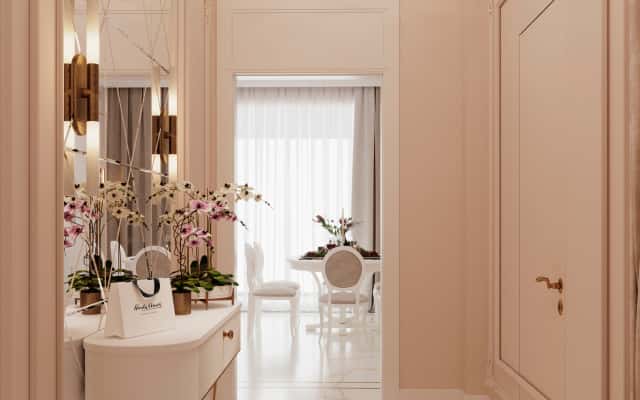 Inspiracja beżowym wnętrzem domu 2026: naturalne materiały i mała przestrzeń.