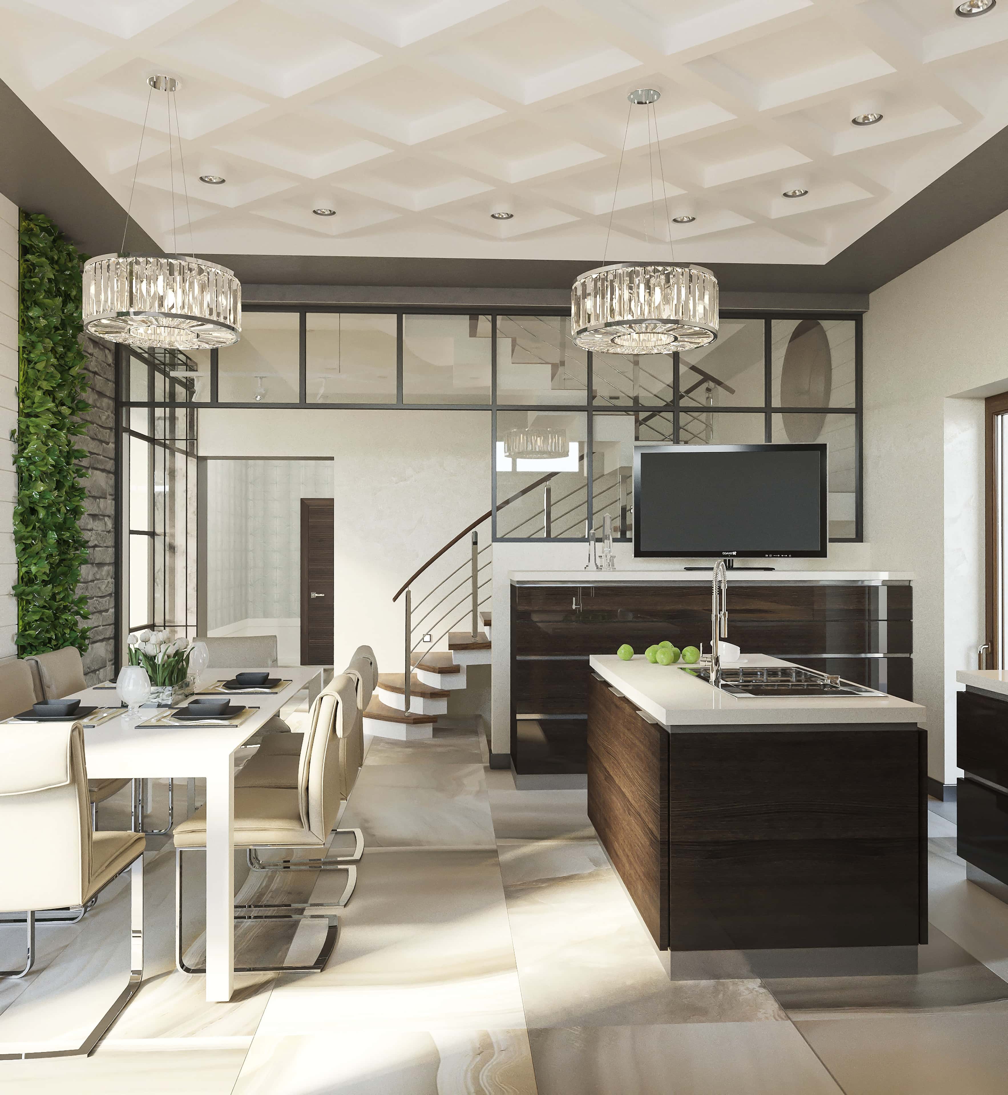 Przytulne beżowe wnętrze domu 2026 zaprojektowane z myślą o relaksie i harmonii.