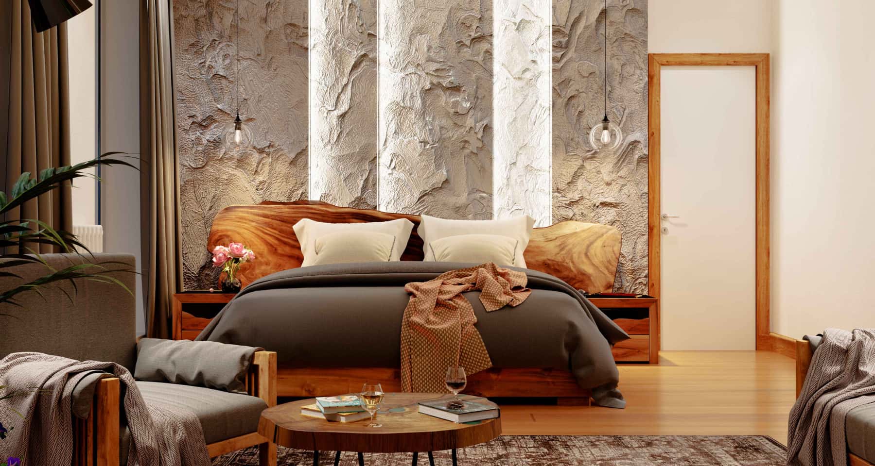 Eleganckie beżowe wnętrze domu 2026 z elementami stylu neoklasycznego i naturalnymi materiałami.