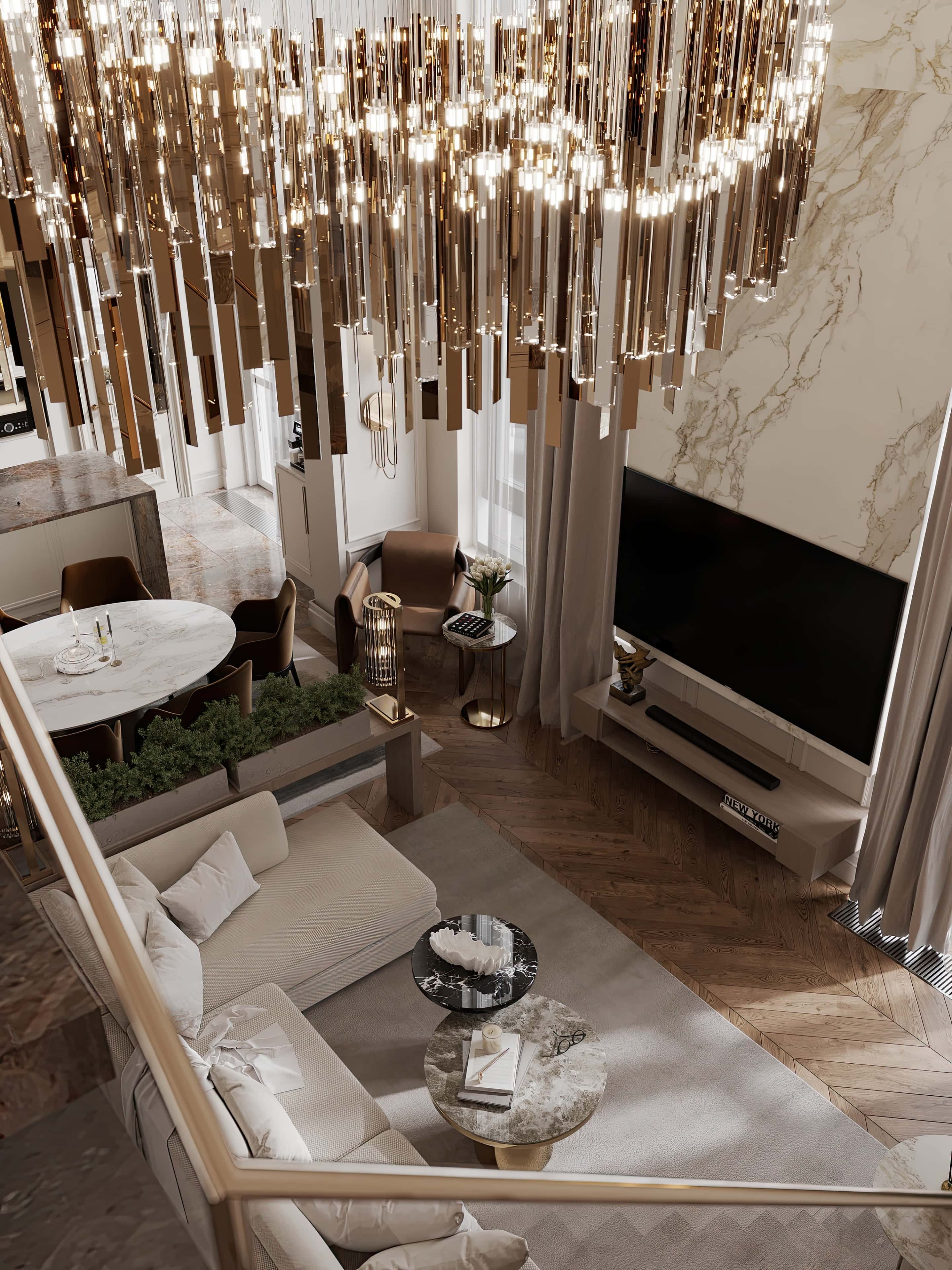 Jasny salon 2026: Duże okna wpuszczają naturalne światło, optycznie powiększając przestrzeń.