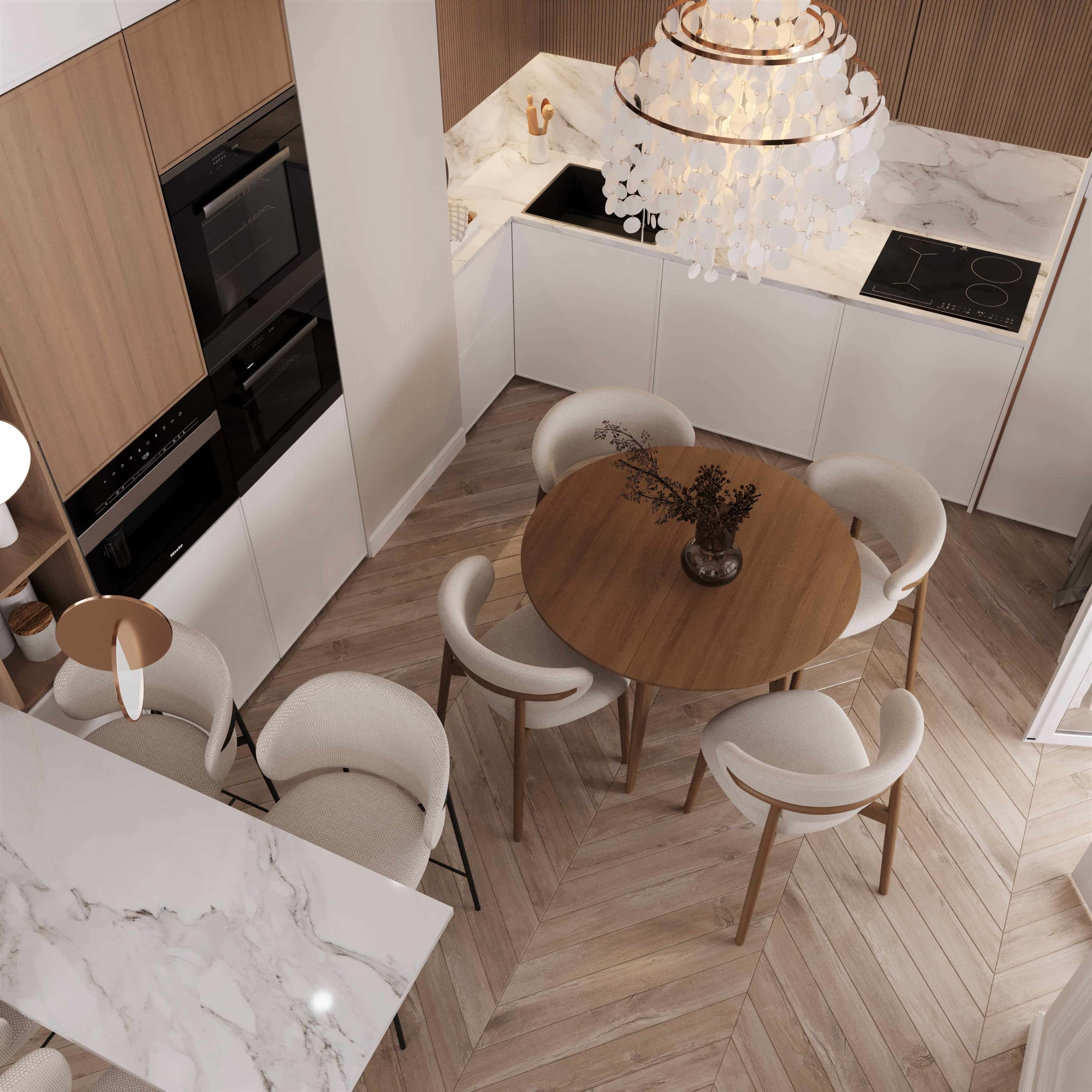 Projekt jasnego salonu 2026 w małym mieszkaniu z minimalistycznym akcentem