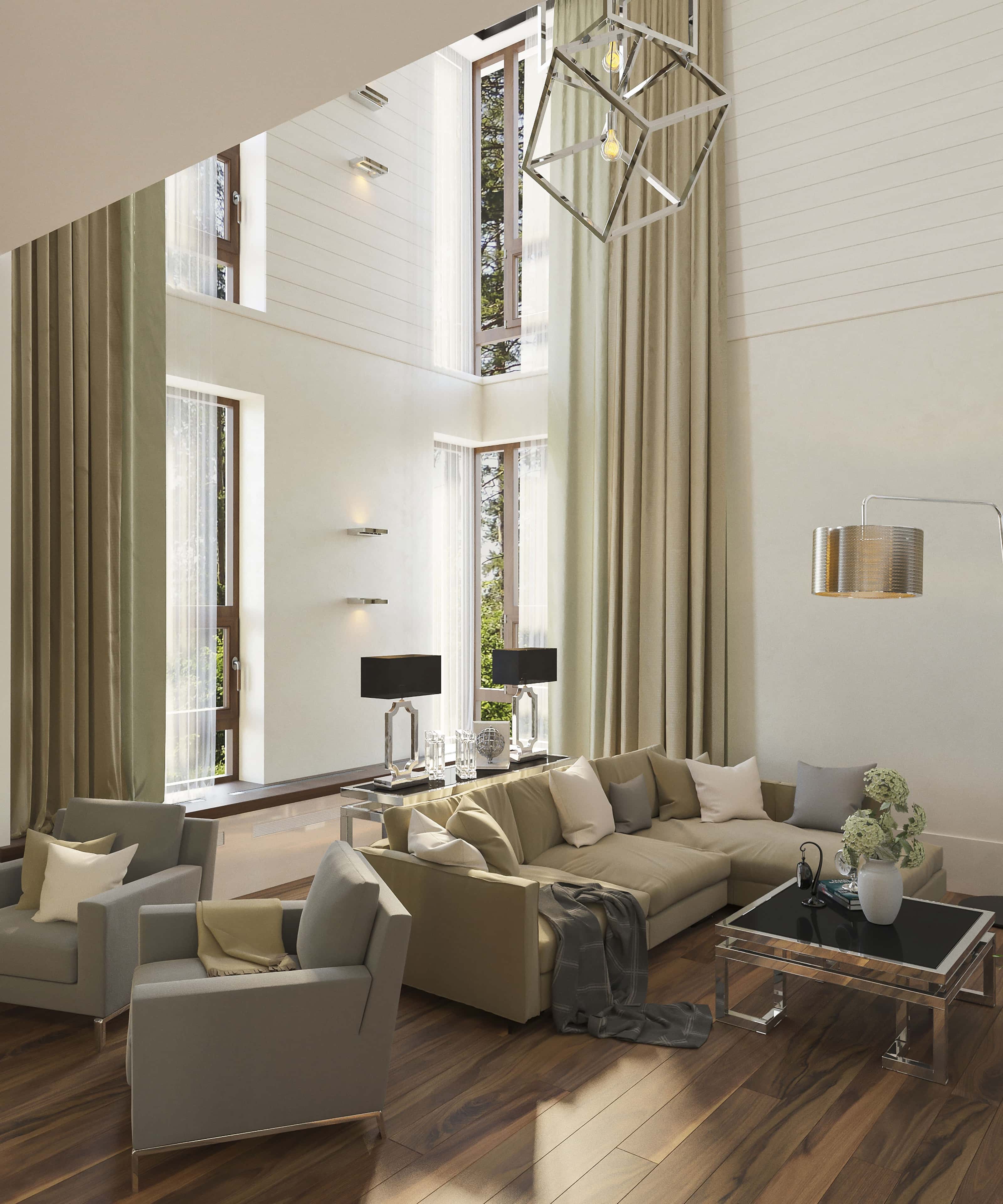 Projekt jasnego salonu na 2026 rok - minimalistyczny styl i farba akrylowa w małym mieszkaniu