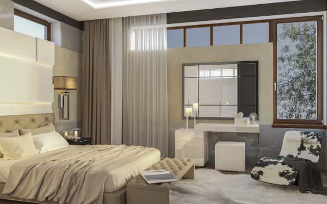 Stylowy dizajn wnętrza dwupiętrowego domu z naciskiem na nowoczesność w 2026 roku.