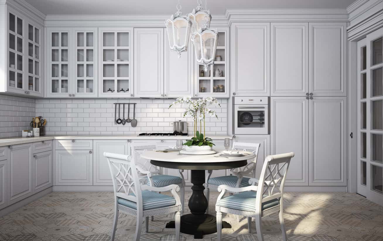 Salon w dwupiętrowym domu z kominkiem i wygodną sofą w stylu nowoczesnym