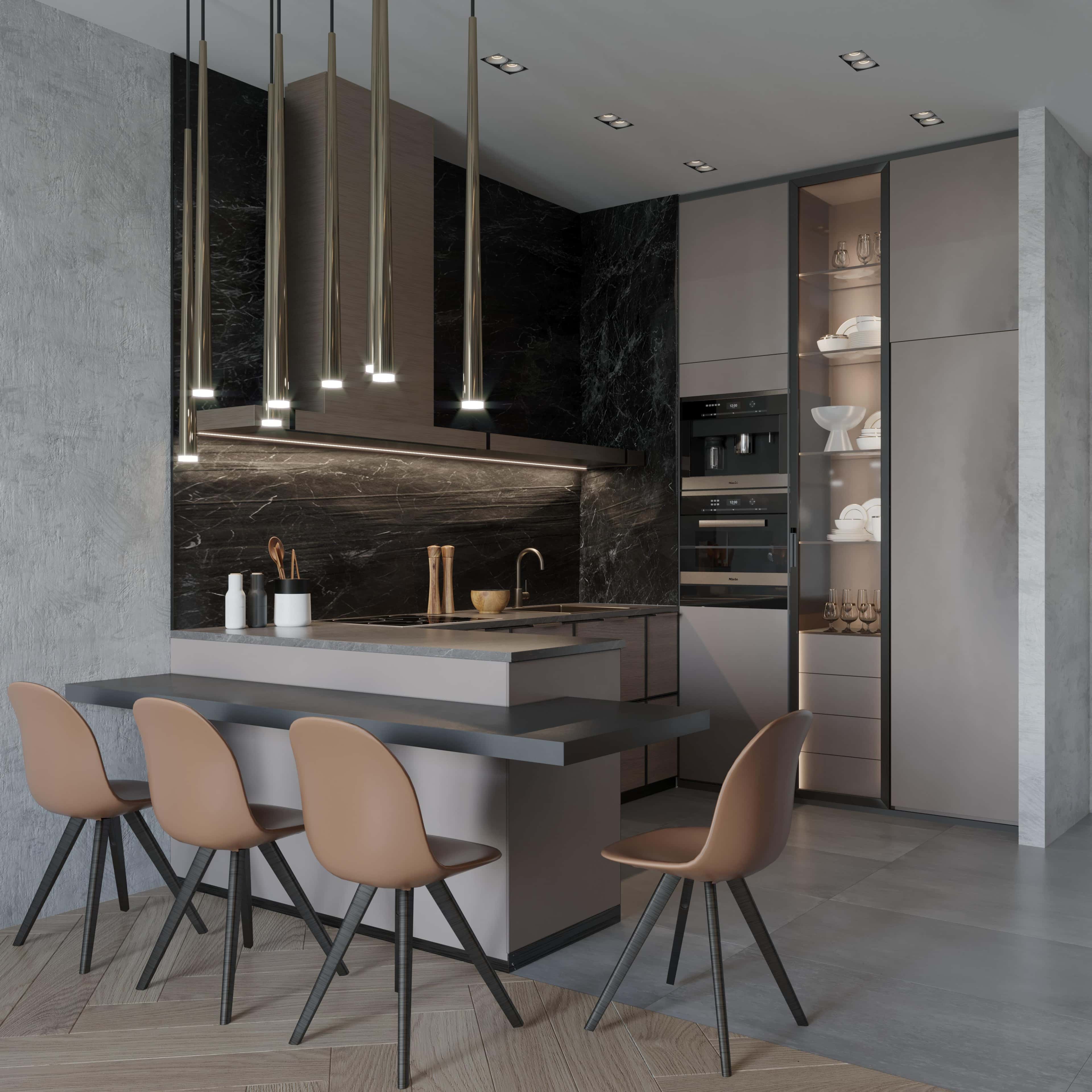 Inspirująca aranżacja kuchni z salonem w 2026: nowoczesny design i funkcjonalność.