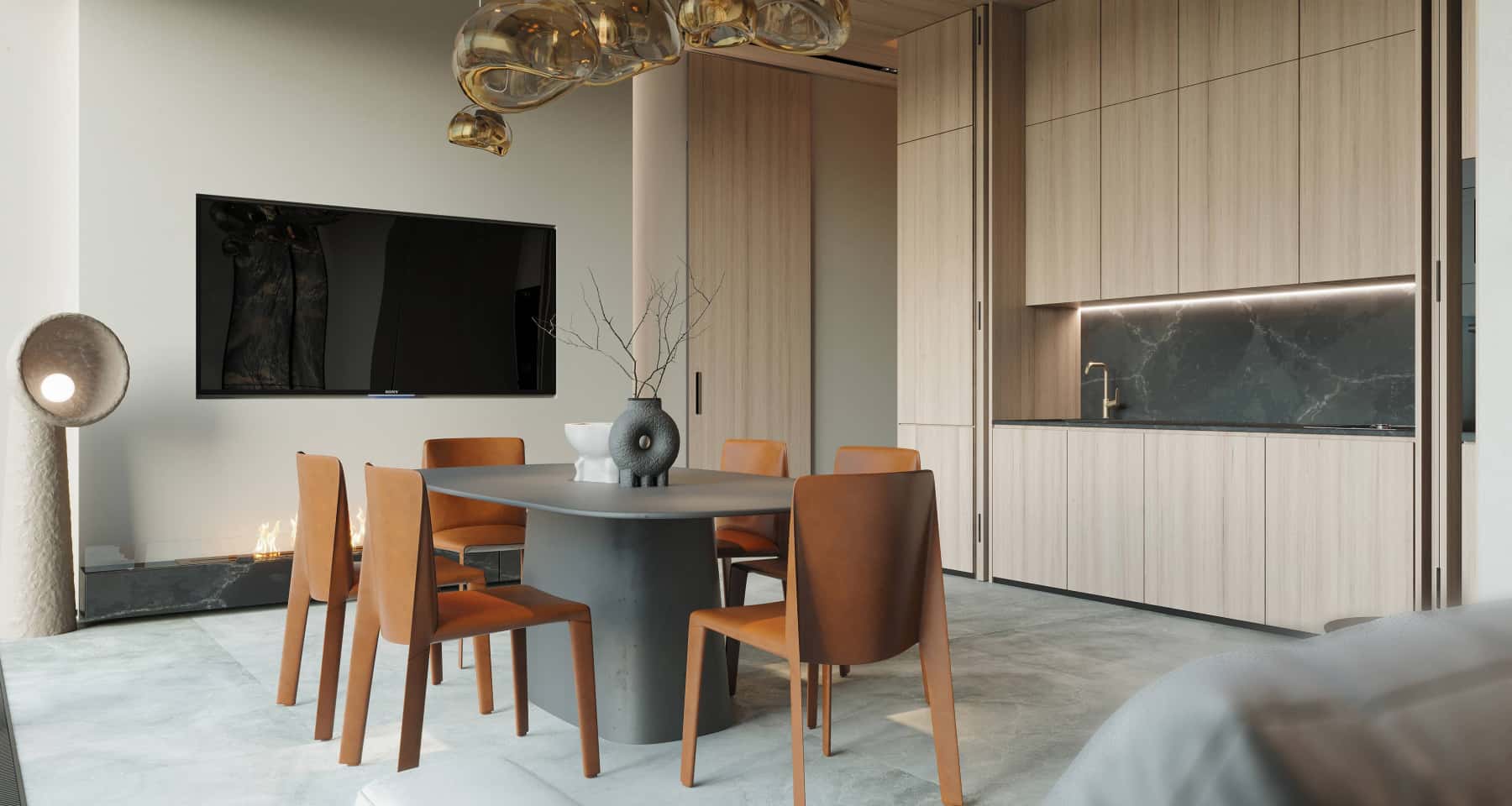 Funkcjonalne i estetyczne rozwiązanie dla kuchni połączonej z salonem w 2026 roku.