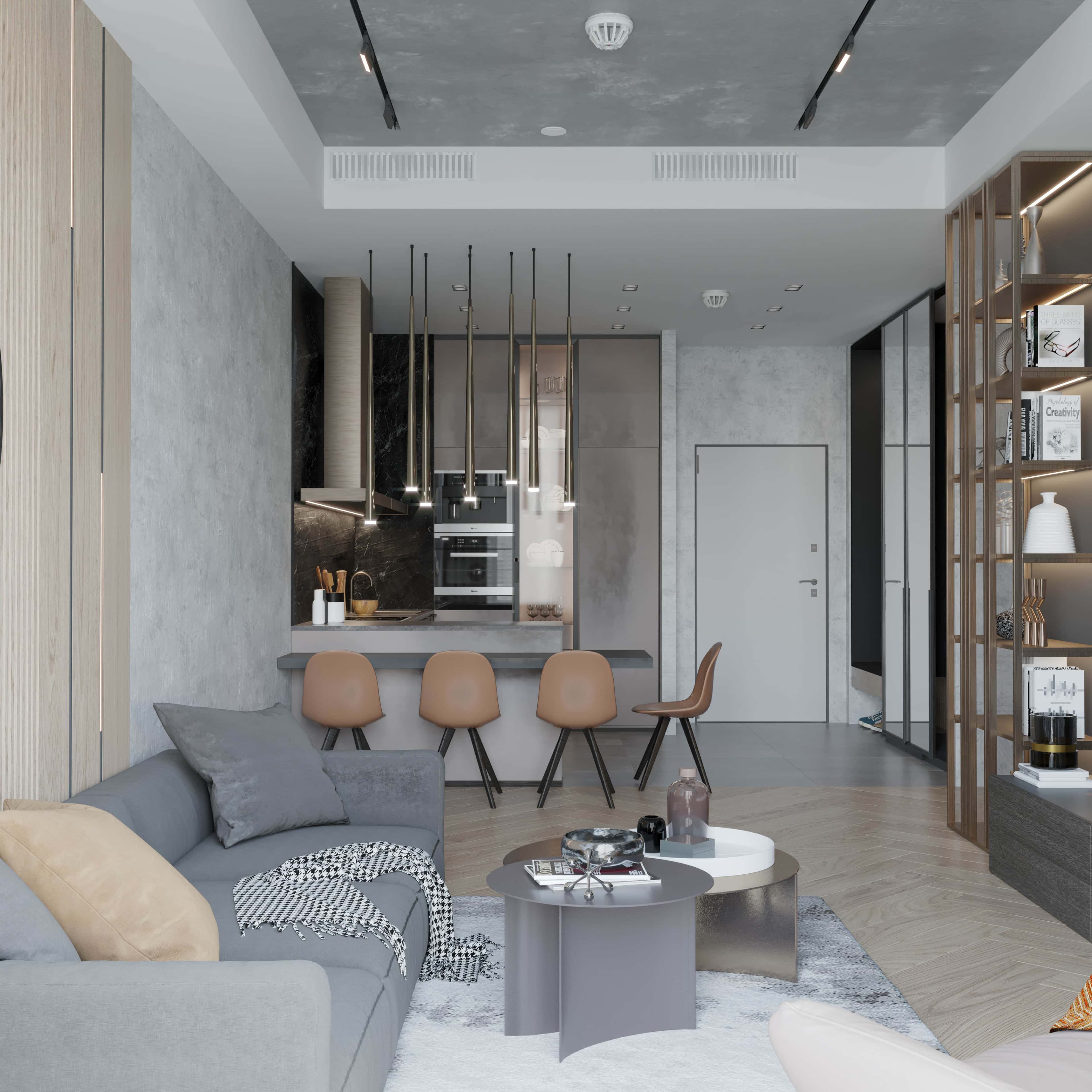 Nowoczesna kuchnia z salonem: aranżacje 2026 z wydajną wentylacją i strefowaniem.