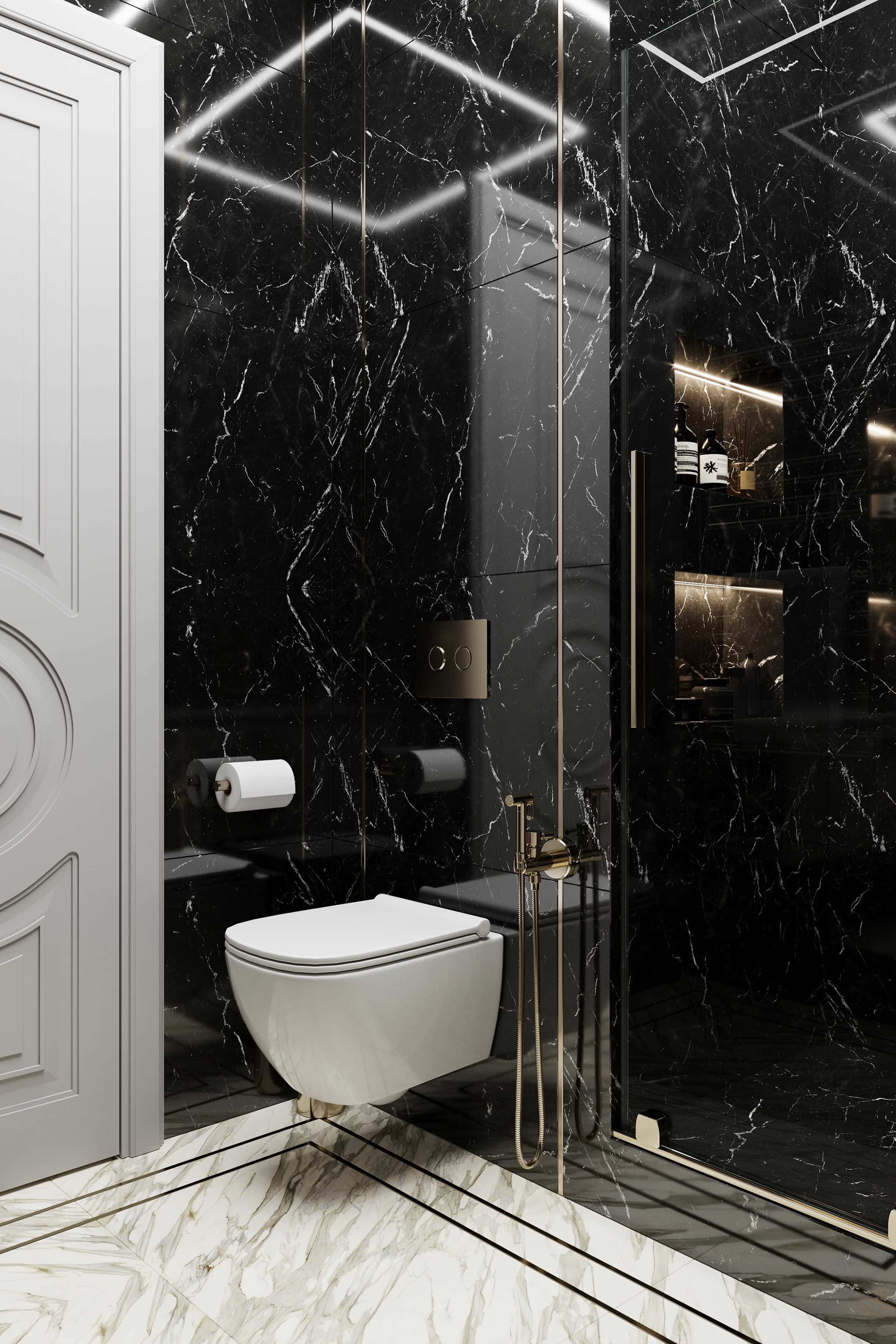 Czarny design apartamentu z betonem architektonicznym: inspiracje na rok 2026