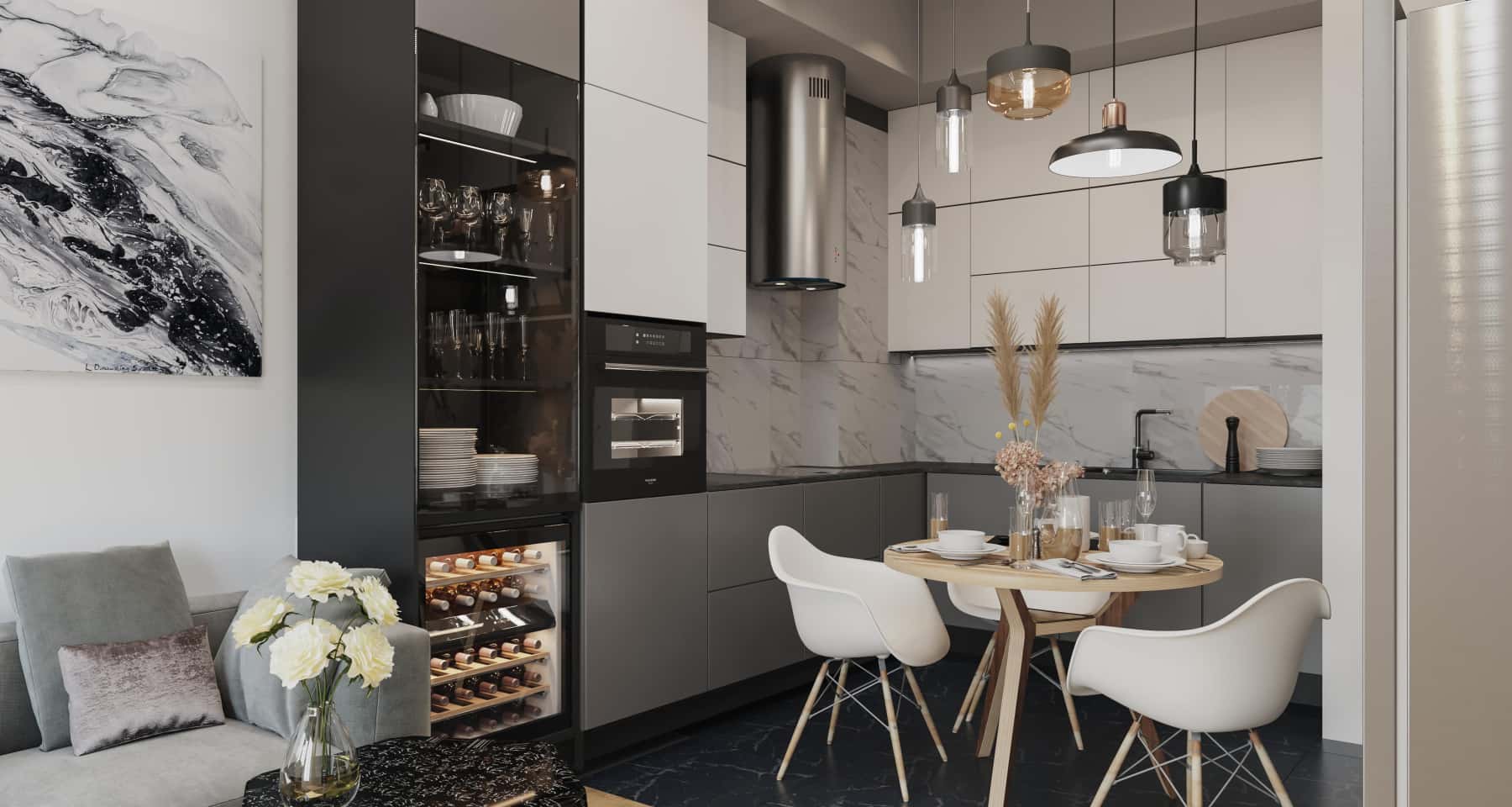 Szare wnętrza mieszkań 2026: Stwórz modną przestrzeń po swojemu! — Szare wnętrza mieszkań 2026