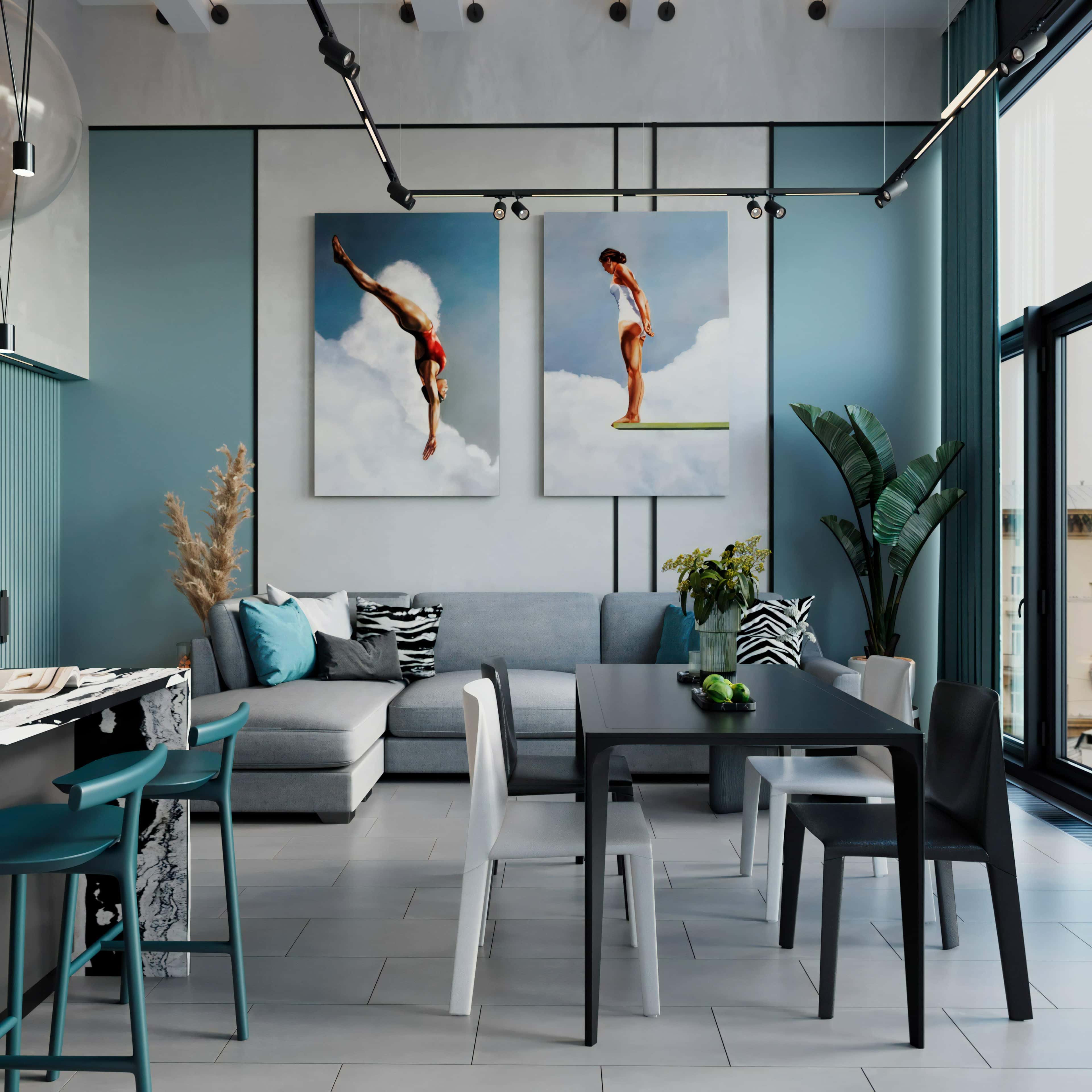 Loftowy akcent Oświetlenie loftowe jako kluczowy element nowoczesnego designu mieszkania w stylu minimalizmu