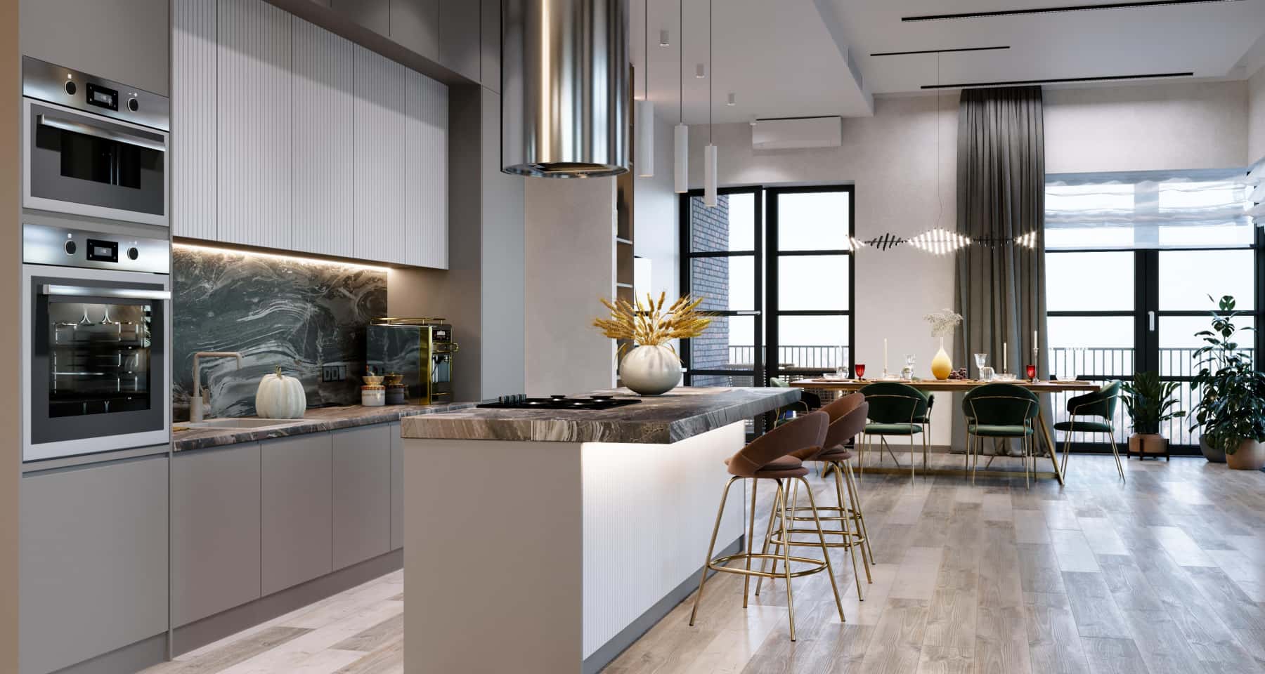 Nowoczesne Inspiracje Inspiracje na nowoczesny design mieszkania z wykorzystaniem minimalistycznych form i loftowego oświetlenia.