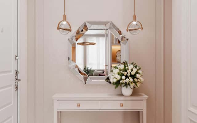 Loft z nutą Minimalizmu Minimalistyczny design mieszkania z elementami loftu i inteligentnymi rozwiązaniami przechowywania.