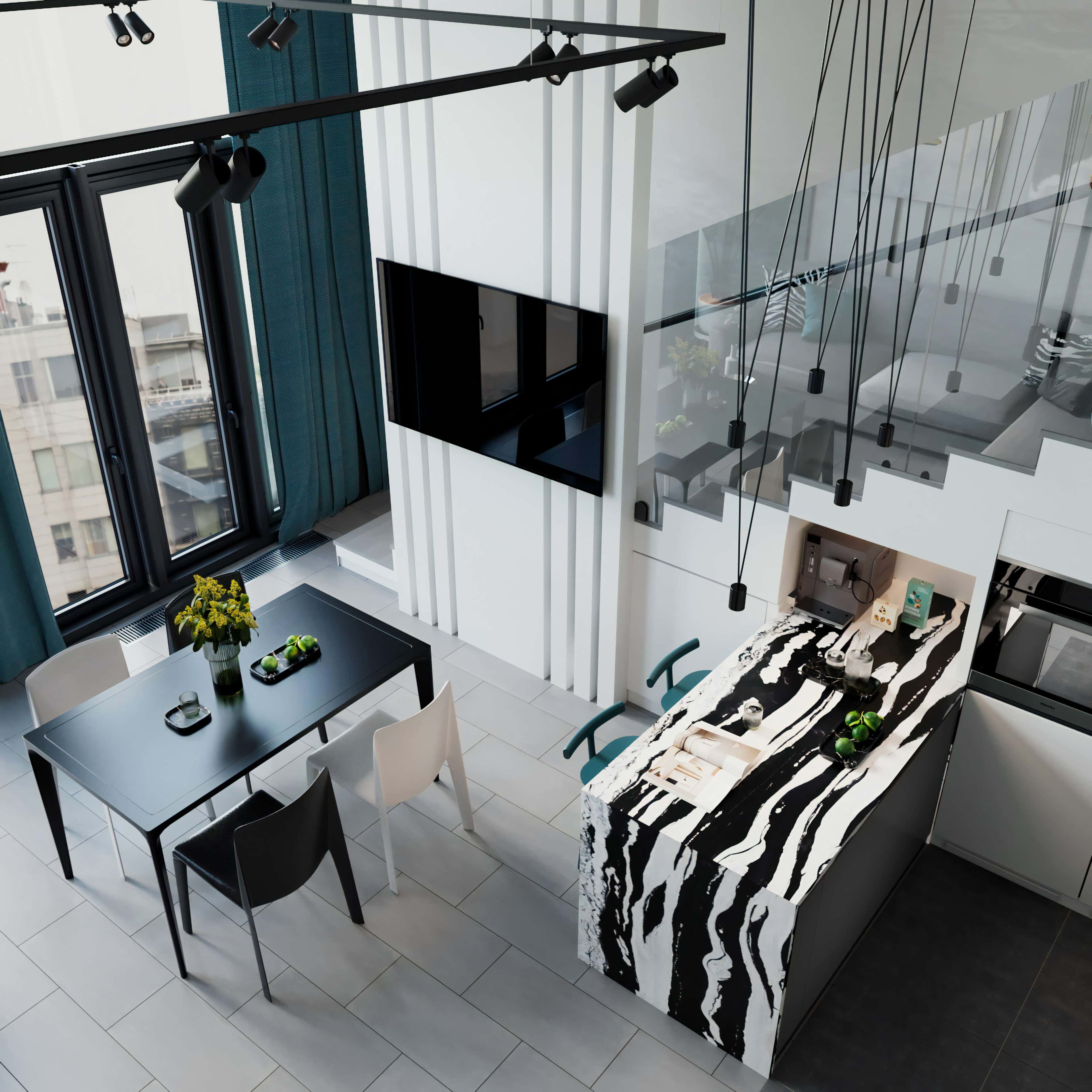 Maksimum funkcjonalności Funkcjonalne przechowywanie i nowoczesny design mieszkania w duchu minimalizmu 2026 z loftowym oświetleniem