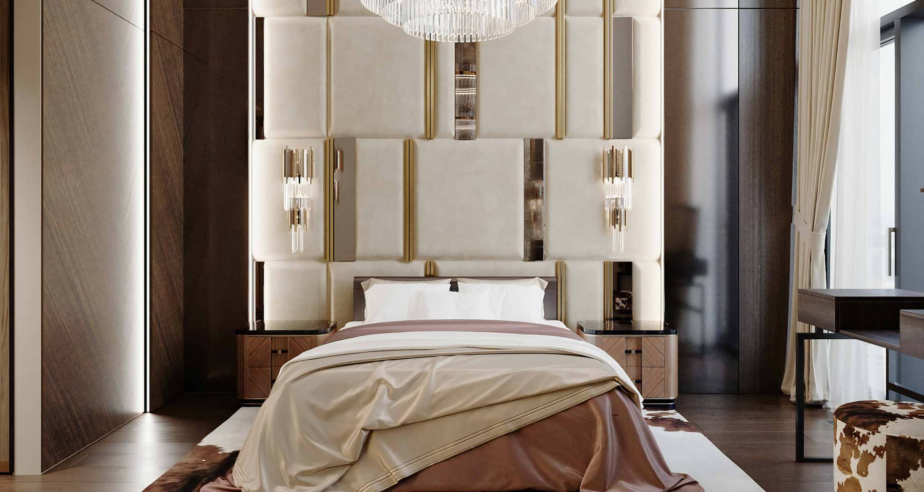 Mała sypialnia inspiracje: jasne kolory, optyczne powiększenie i funkcjonalne meble.