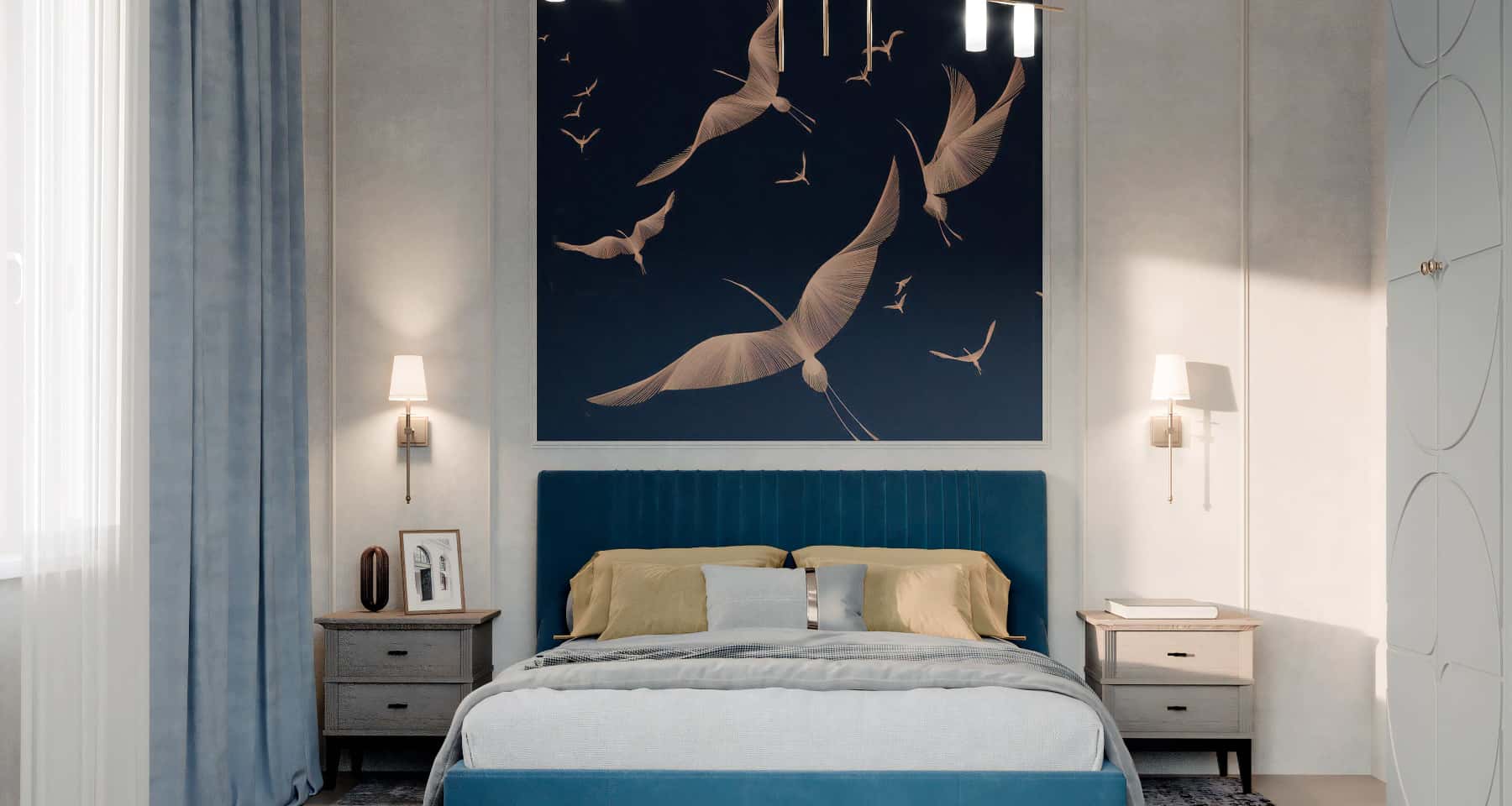 Inspirująca sypialnia 2026 w małym mieszkaniu, z optymalnym wykorzystaniem przestrzeni.