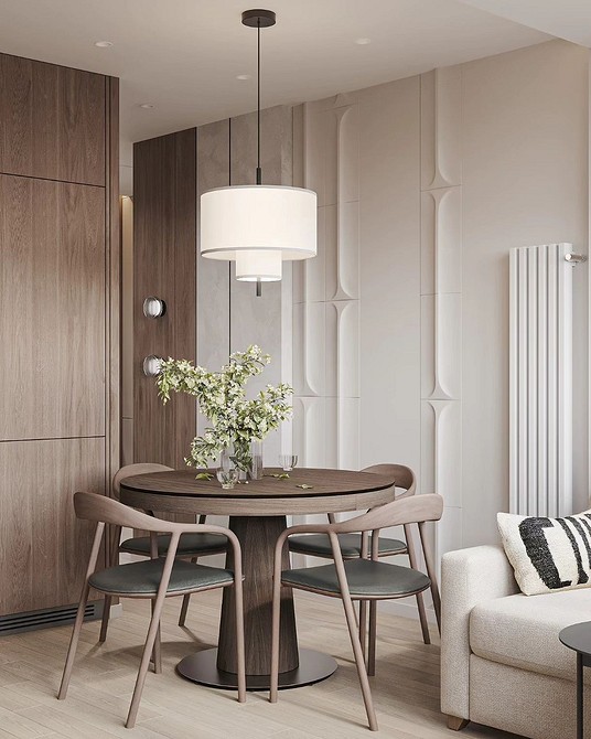 Panele gipsowe 3D w przestrzeni biurowej, nowoczesny wygląd i poprawa akustyki wnętrza.