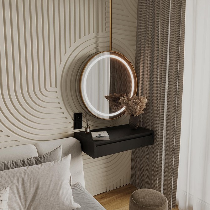 Ekologiczne panele gipsowe 3D w nowoczesnym biurze: zdrowie i styl w miejscu pracy.