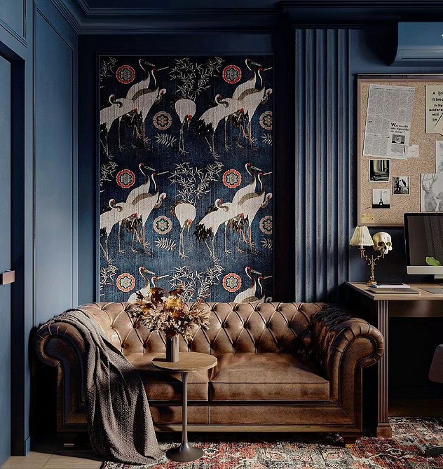 Panele gipsowe 3D w małym mieszkaniu - sposób na optyczne powiększenie przestrzeni.