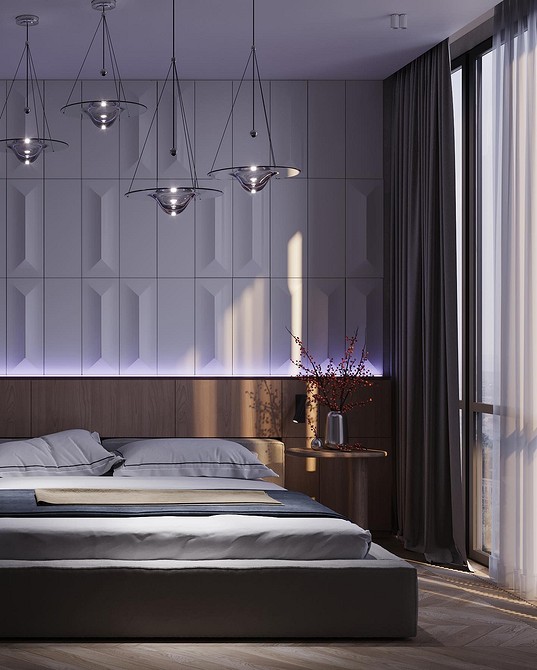 Aranżacja ściany telewizyjnej z panelami gipsowymi 3D: funkcjonalne i estetyczne rozwiązanie.